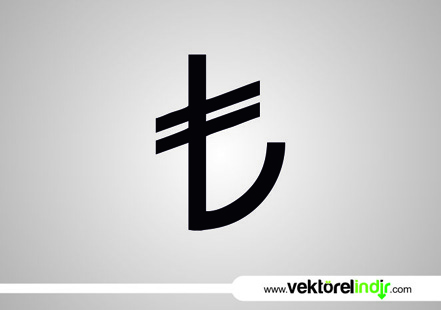 türk lirası logo vektör
