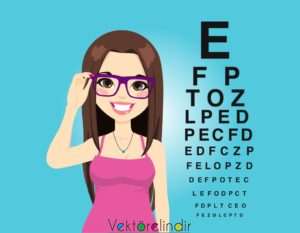 Göz Derece Testi Gözlük