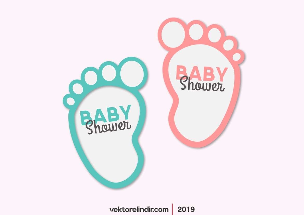 Baby Shower, Doğum Günü, Bebek, Ayak, Adım, Davetiye