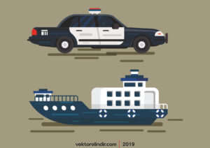 Gemi, Polis, Araç, Polis Arabası