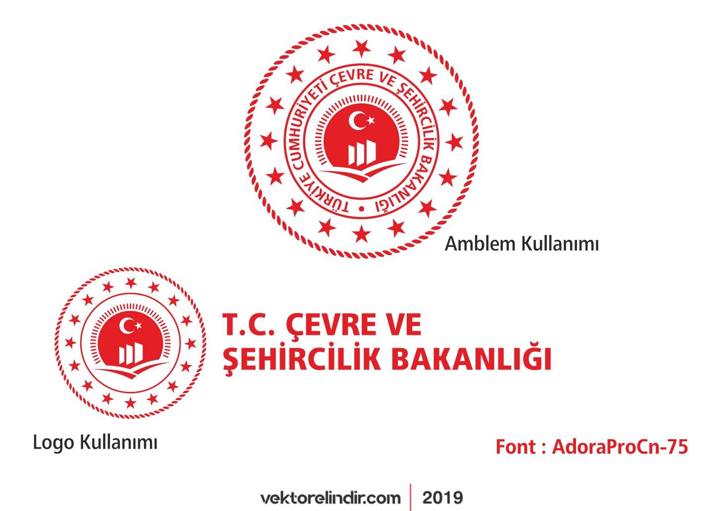 T.C. Çevre ve Şehircilik Bakanlığı Yeni Logo 2018 Vektörel