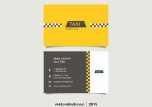 Taksi Kartvizit, Taksi Logo, Taksi Vektörel