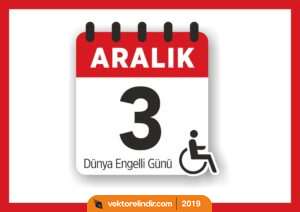 3 Aralık Dünya Engelliler Günü Vektör, Logo