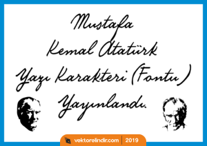 Atatürk Yazı Karakteri Vektörel, Çizim